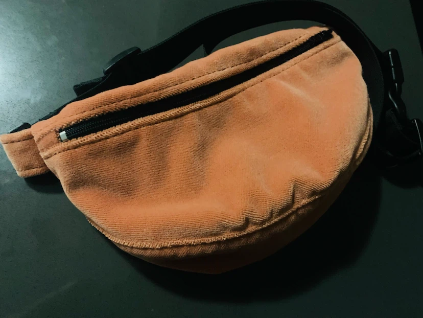 Soft Peach 🍑 Velour Fanny Pack 🌴