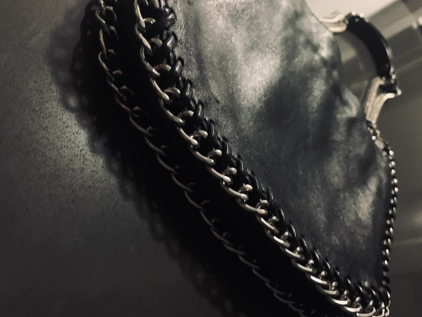 MK  black leather chain crossbody or  shoulder bag - photo 3