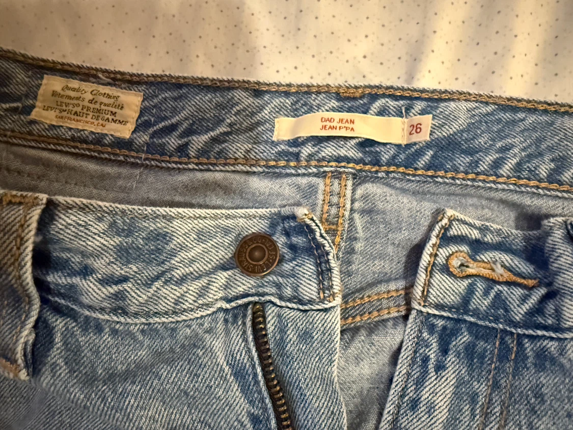 Levi's Dad Jean PPA Denim Jeans Size 26