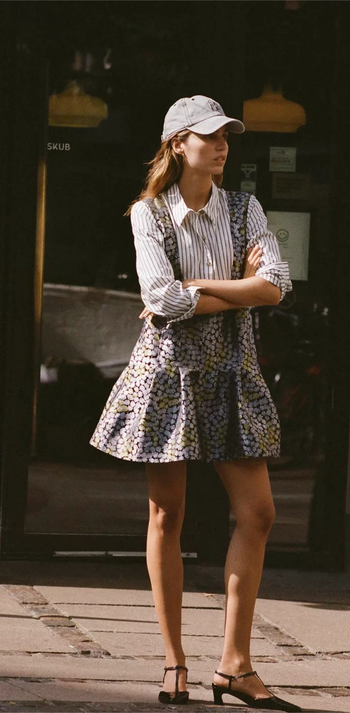 Anthropologie Long-Sleeve  Collared Twofer Flounce Mini Dress - photo 2