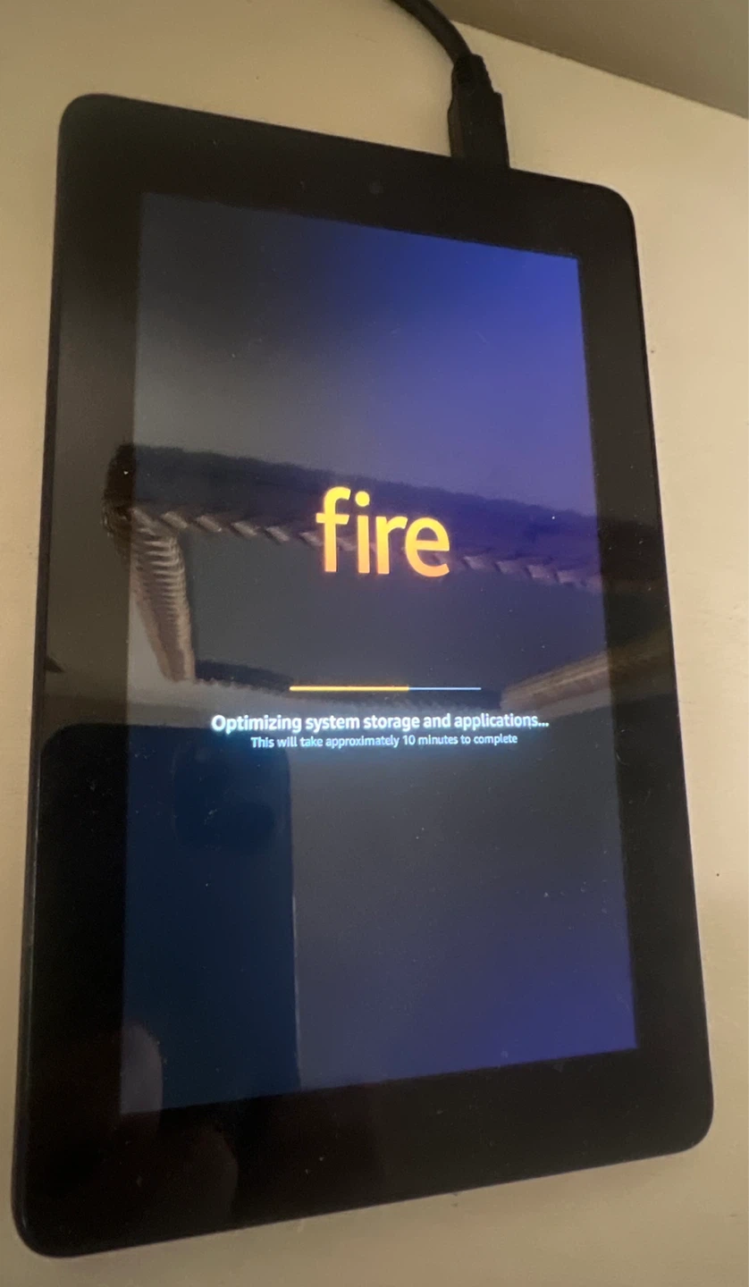 Amazon Fire Tablet with Charging Cable – For Parts or Repair