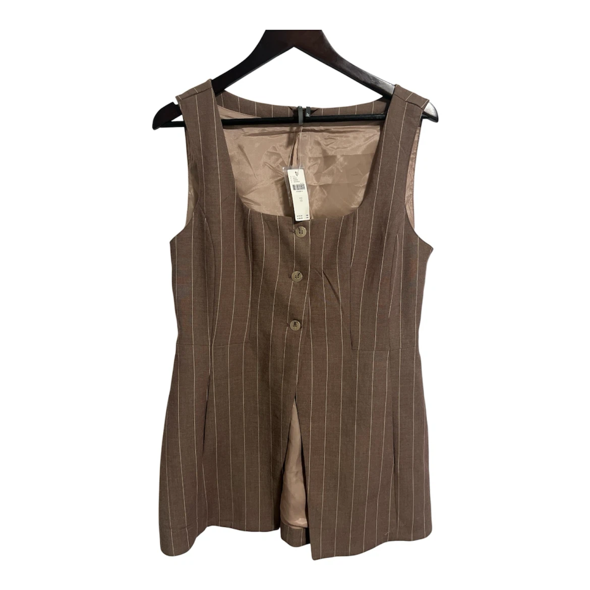 Anthropologie Long-Line Cutaway Vest and Pleated Shorts Set - photo 4