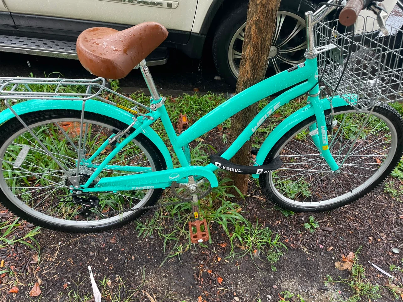 Vevor Cruiser Bike - Teal 7-Speed