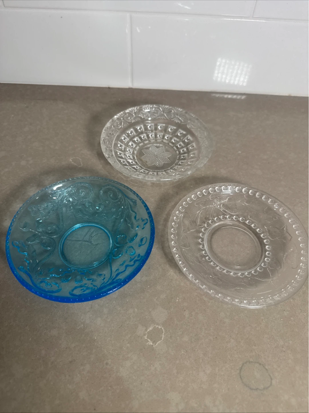 Set of 3 Decorative Glass Plates - photo 2