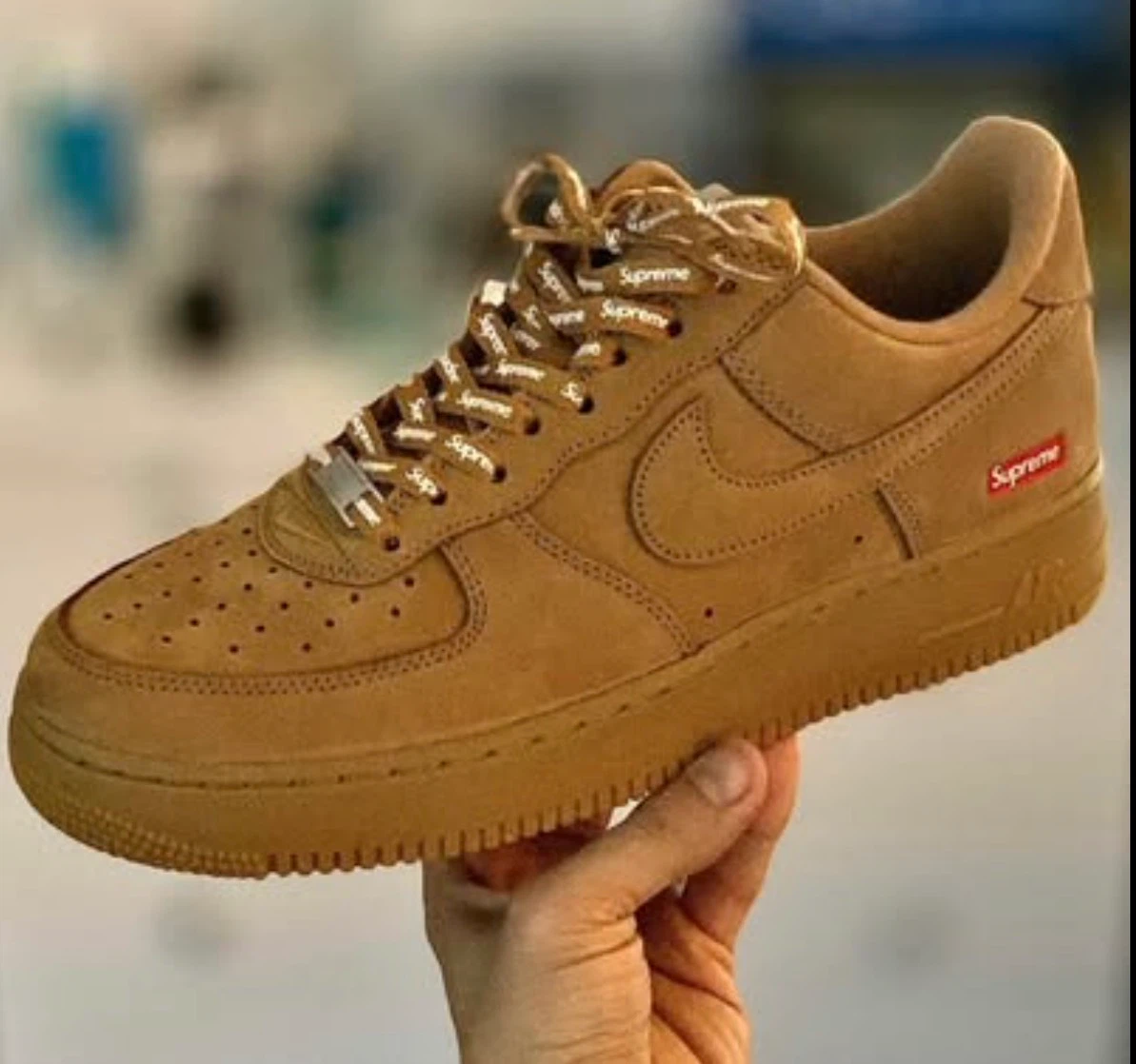 Supreme x Nike Air Force 1 Low SP Wheat / Flax – Size 9 (BNDS)