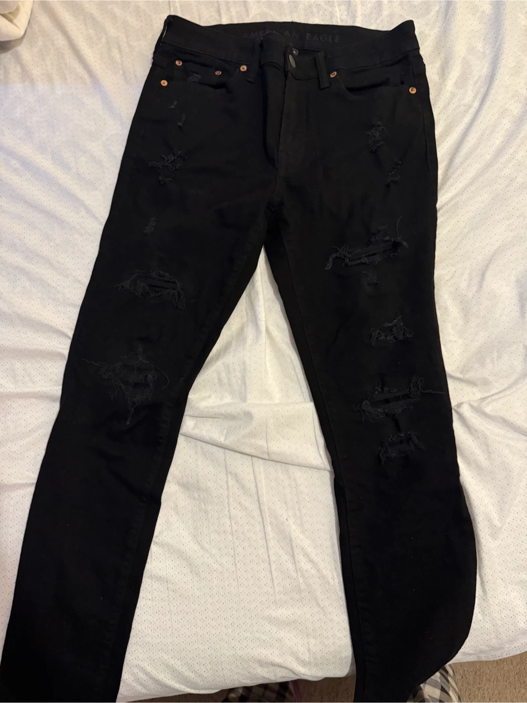 American Eagle Black Ripped Jeans - photo 3