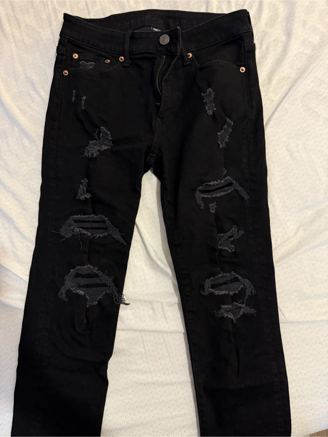 American Eagle Black Ripped Jeans - photo 5