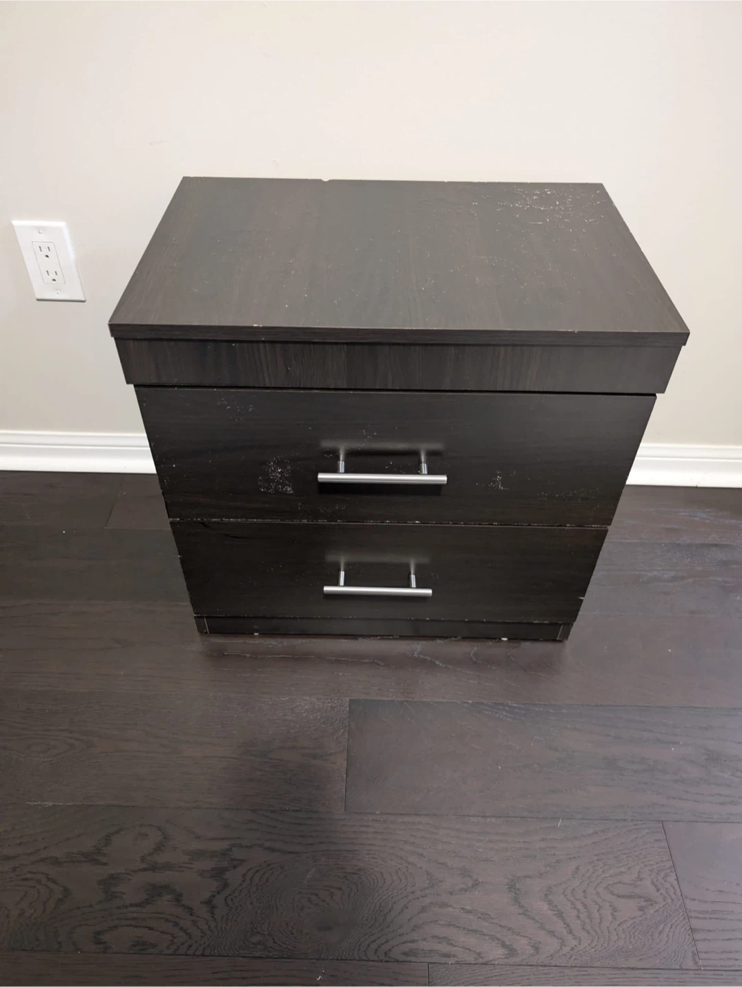 Dark Brown 2-Drawer Dresser / Night Stand - photo 4
