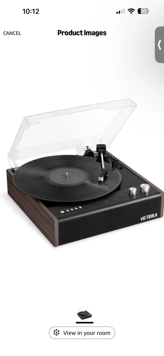 New vinyl record player