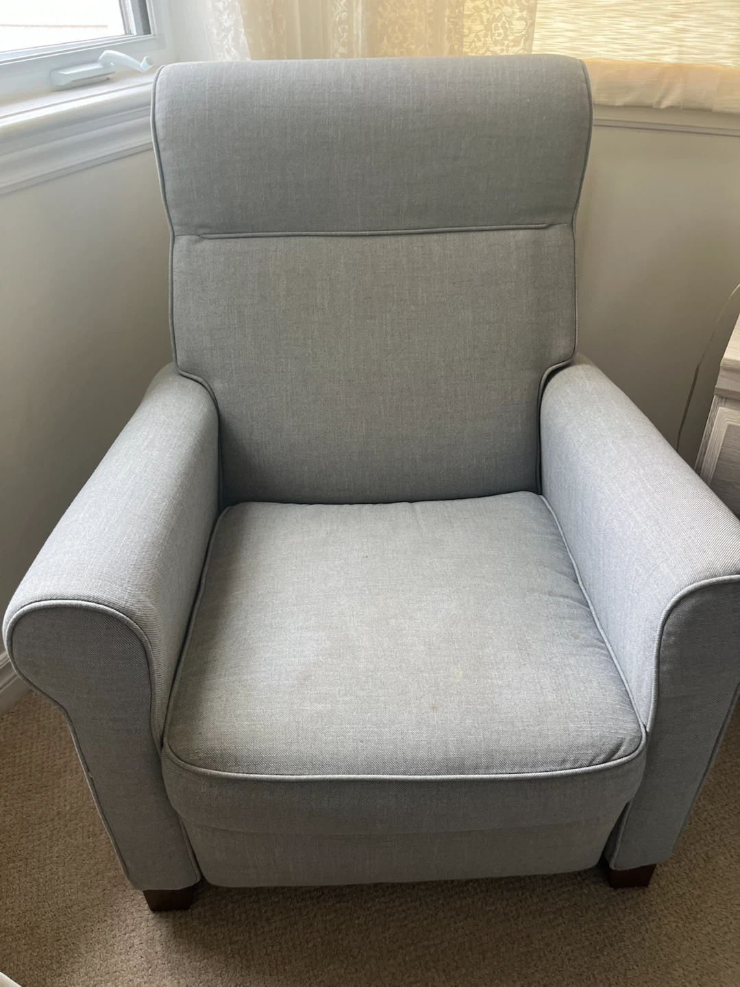 Grey Glider Chair with Ottoman - photo 3