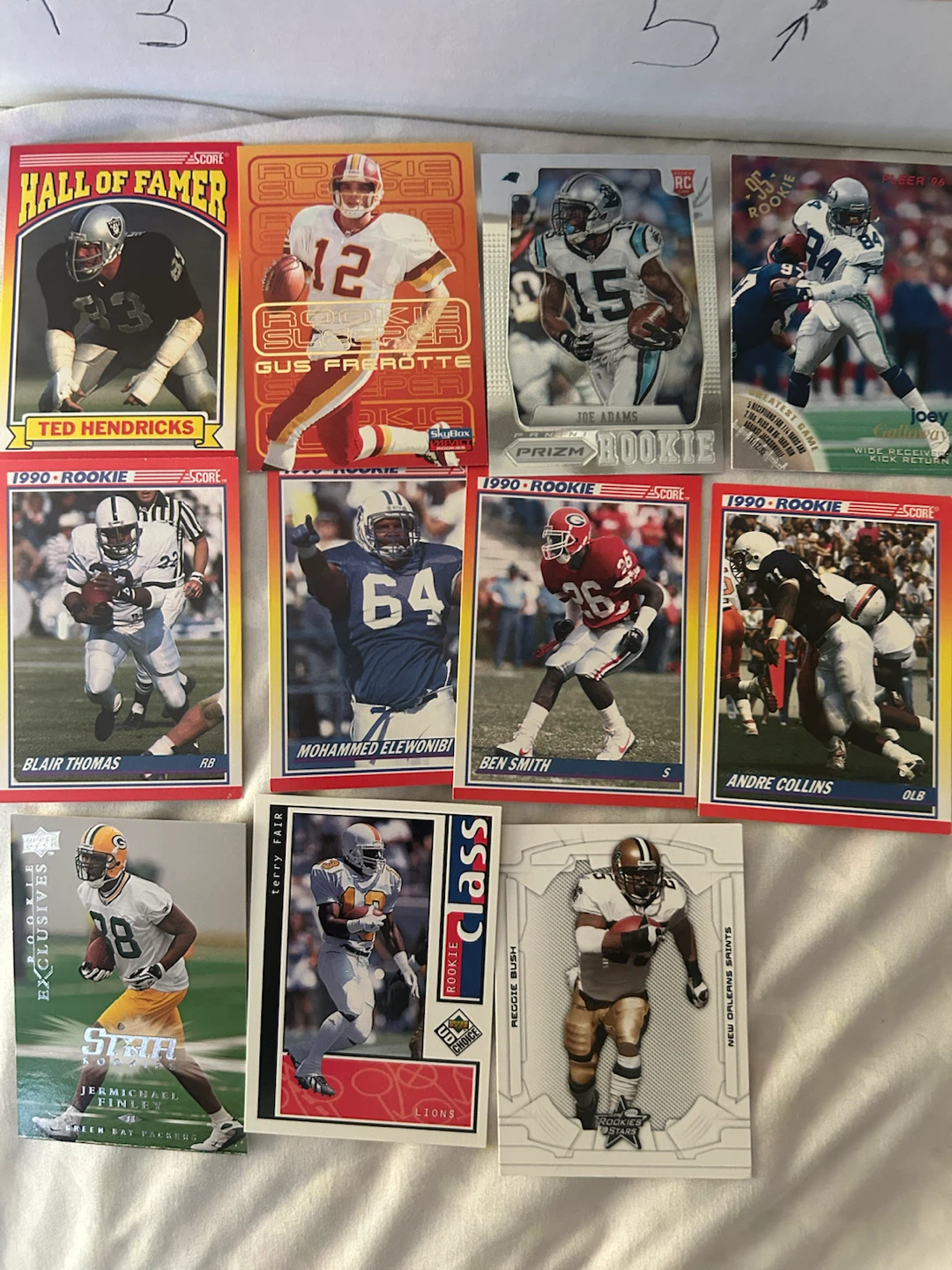 Collection of Football Rookie Cards