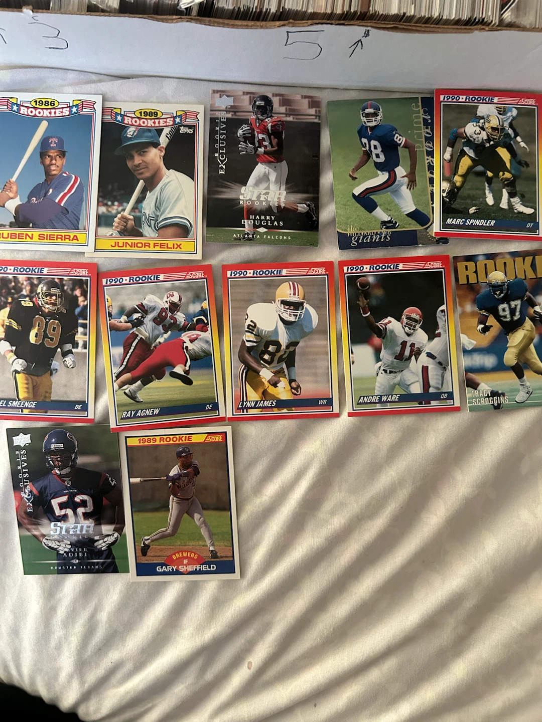 Assorted Rookie Baseball & Football Cards