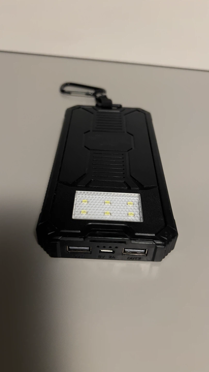 Solar Power Bank with USB Ports - photo 3