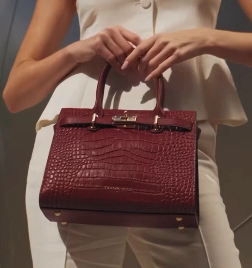 Verano Hill Structured Top Handle Bag - Burgundy - photo 2