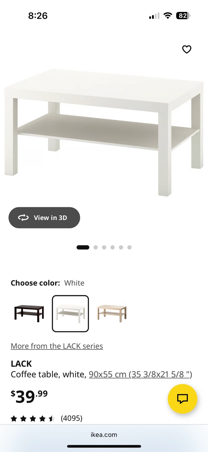 IKEA LACK Coffee Table - White