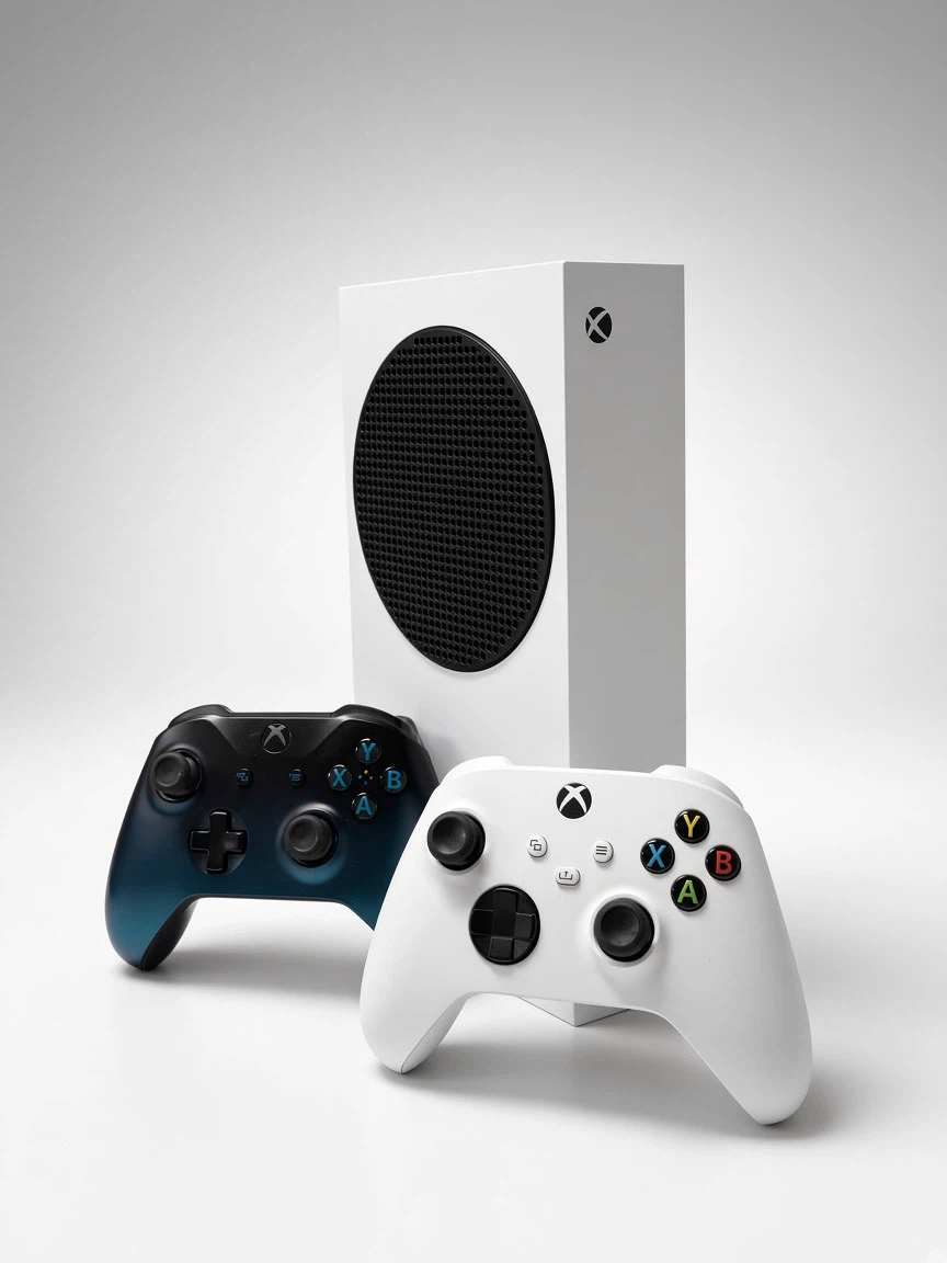 Xbox Series S Console with Two Controllers