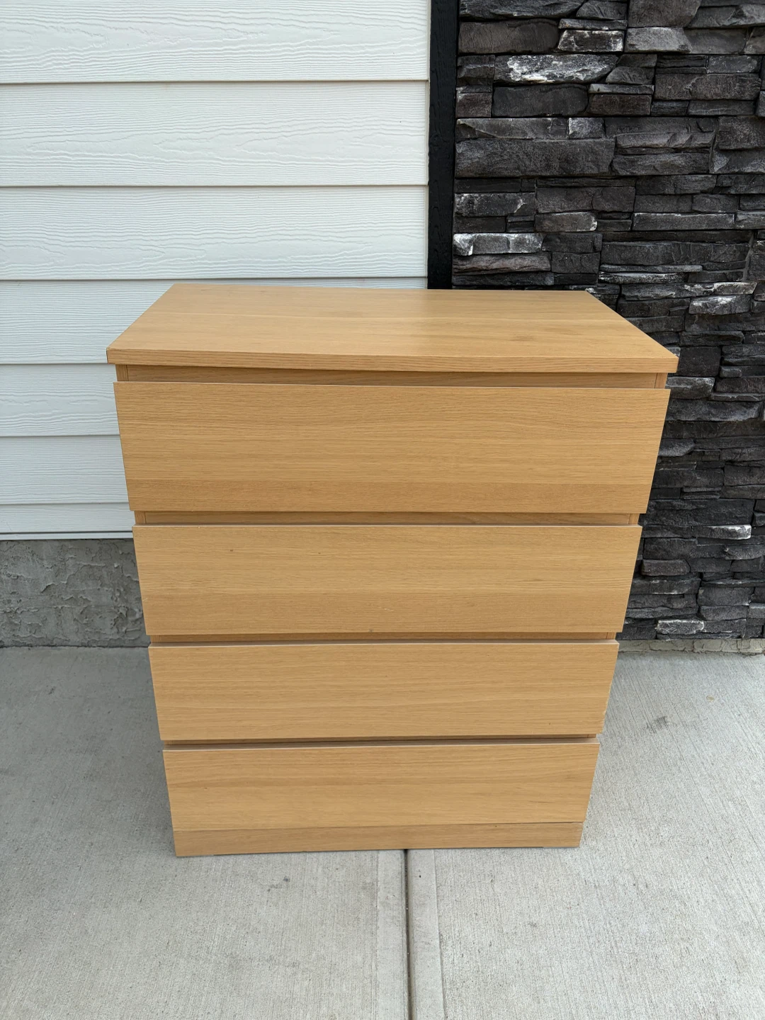 IKEA dresser in oak colour with 4 drawers