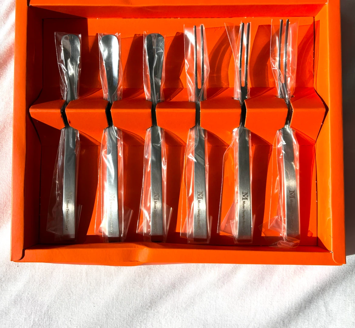 New Cocktail Seafood Forks and Spoons Stainless Steel. Okspoon
