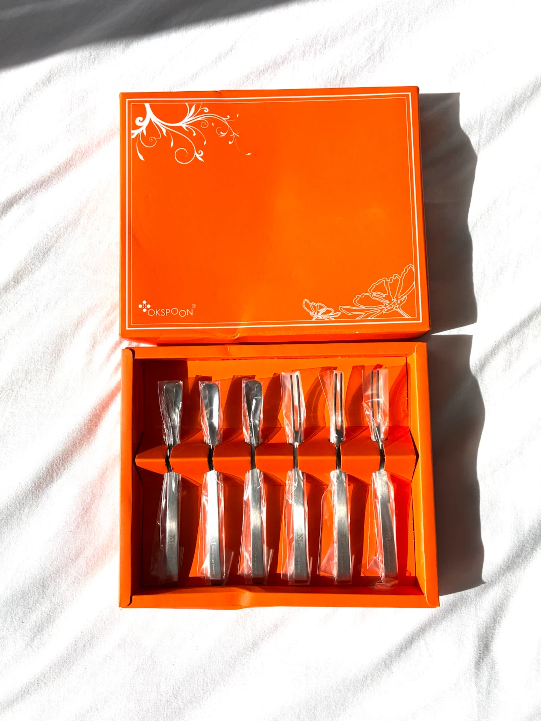 New Cocktail Seafood Forks and Spoons Stainless Steel. Okspoon - photo 2