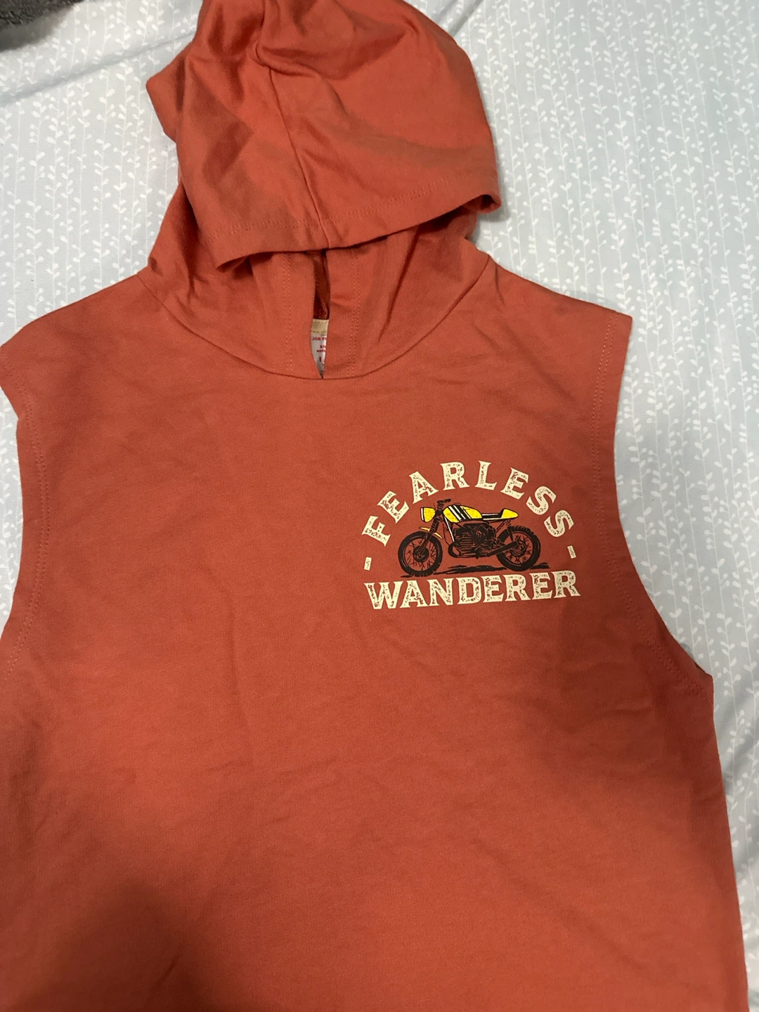 Joe fresh Boys Orange Sleeveless Hoodie