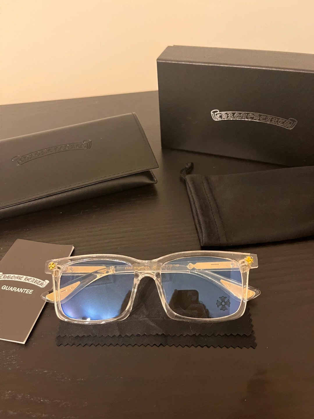 Clear blue light Chrome Hearts Glasses
