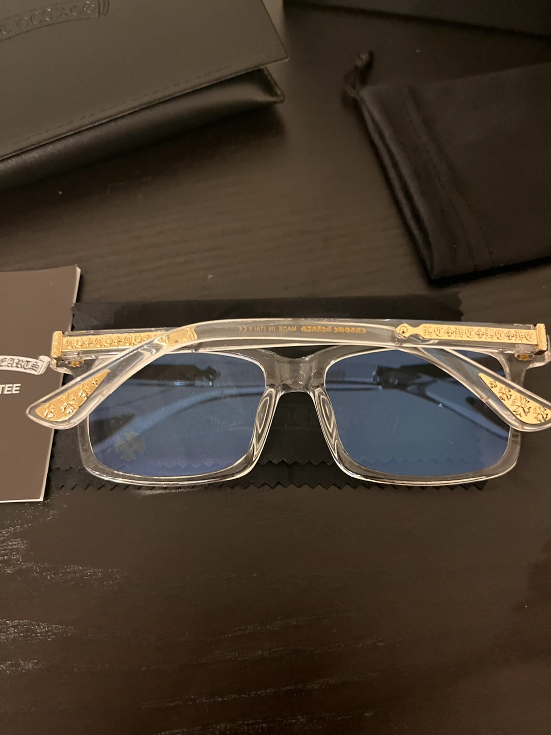 Clear blue light Chrome Hearts Glasses - photo 2