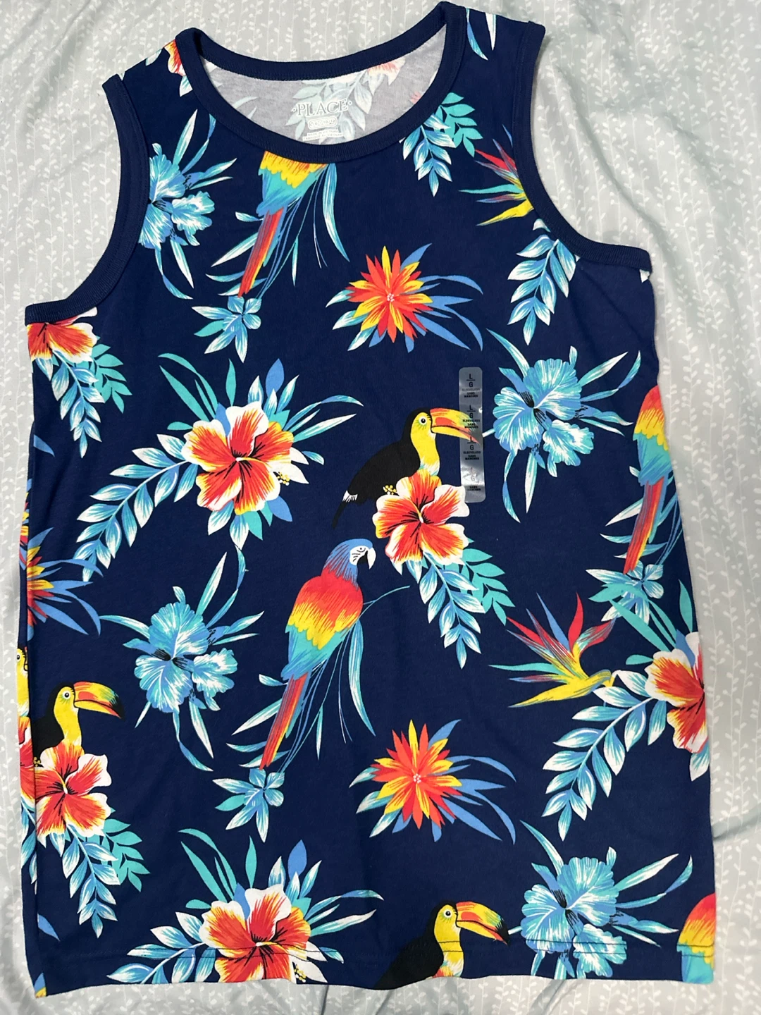 The Children's Place Boys Tropical Bird Tank Top