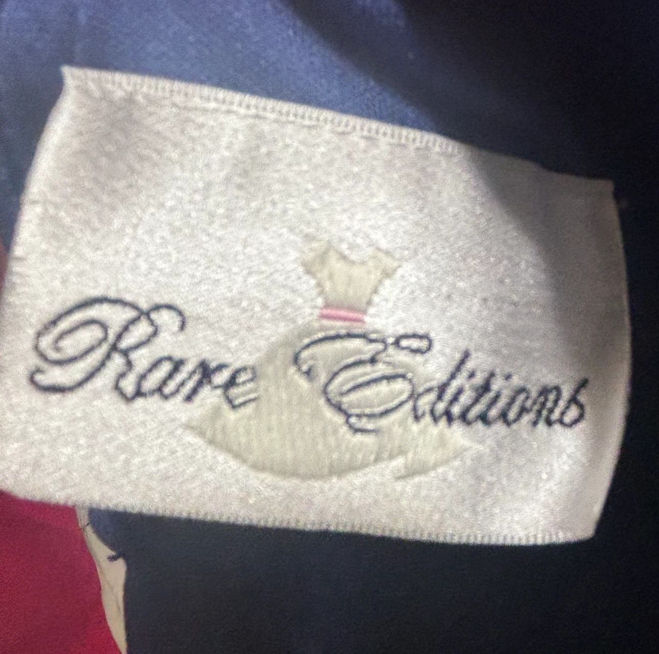 Rare Editions Navy Blue Bow Back Romper Size 10 - photo 3