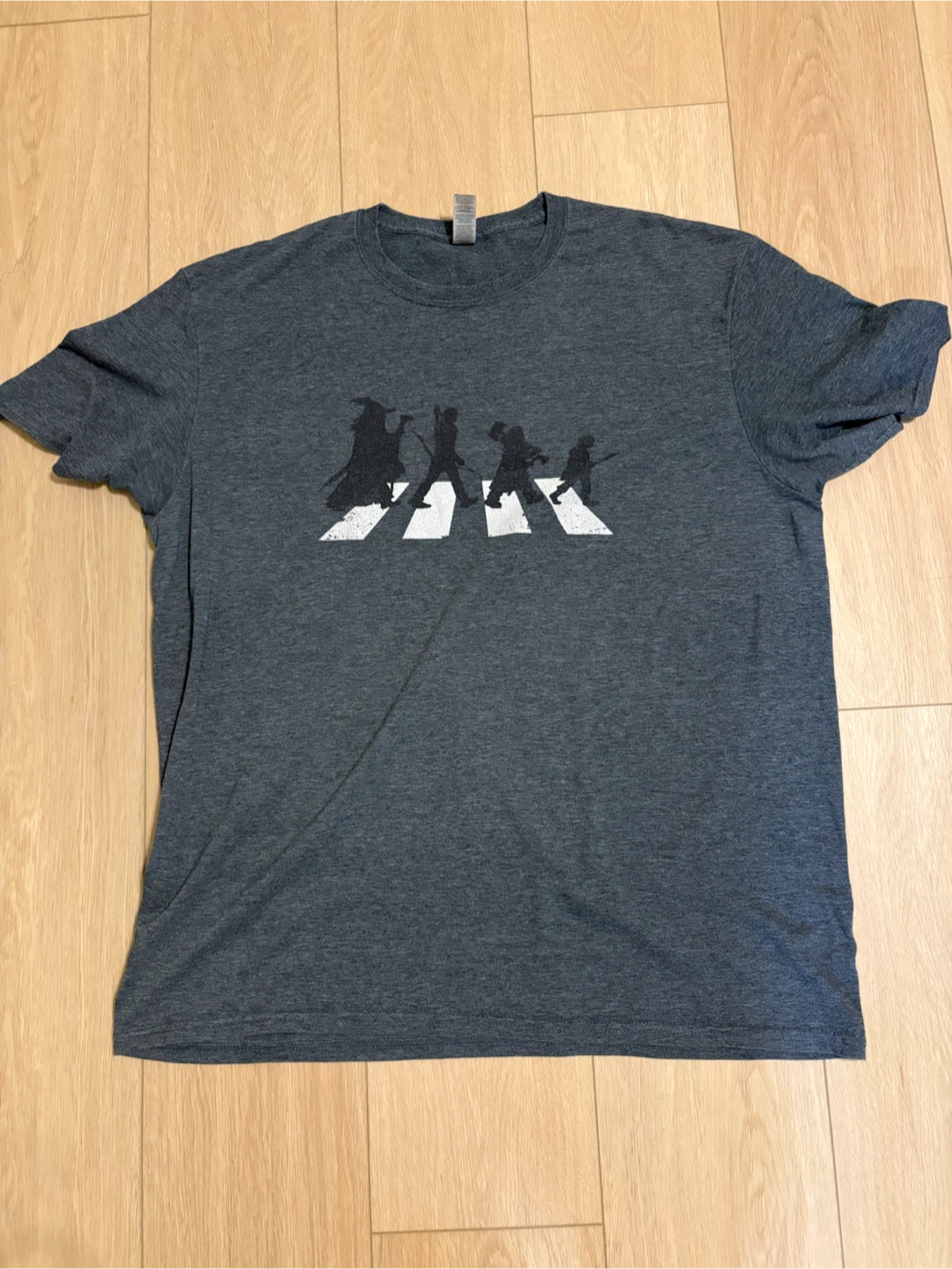 XL lord of the rings unisex adult grey T-Shirt tshirt