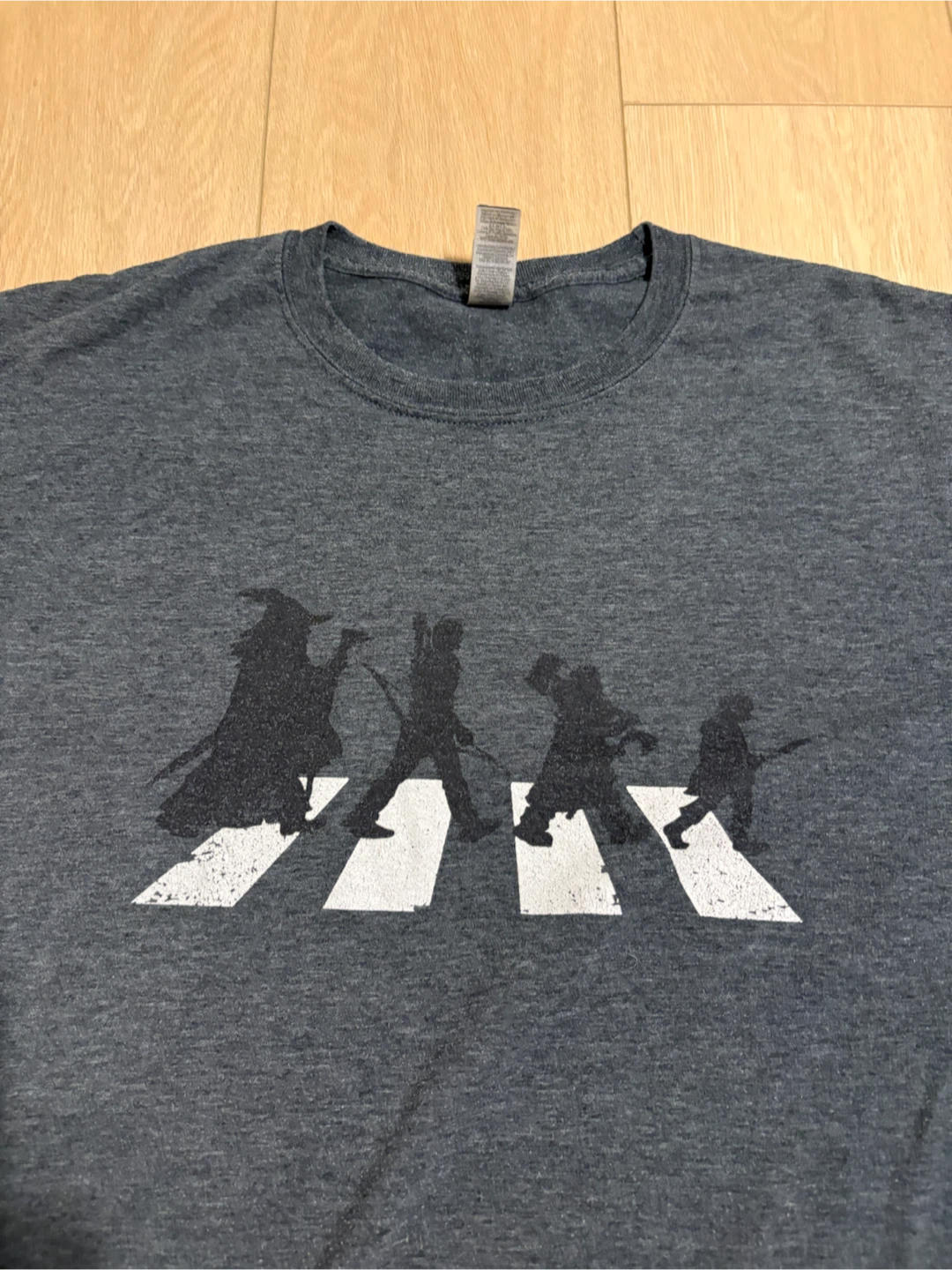 XL lord of the rings unisex adult grey T-Shirt tshirt - photo 2