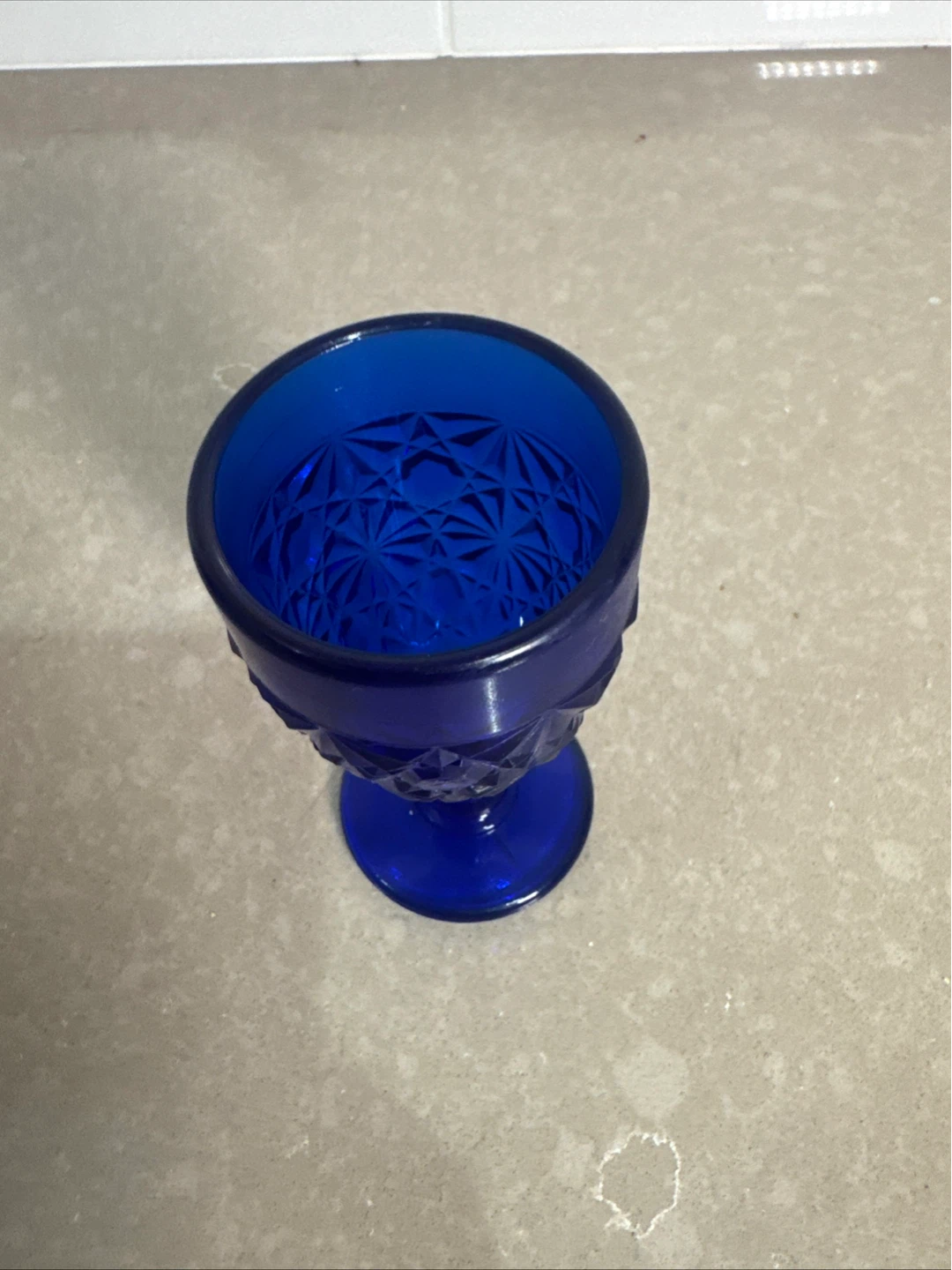 Blue Glass Goblet - photo 2