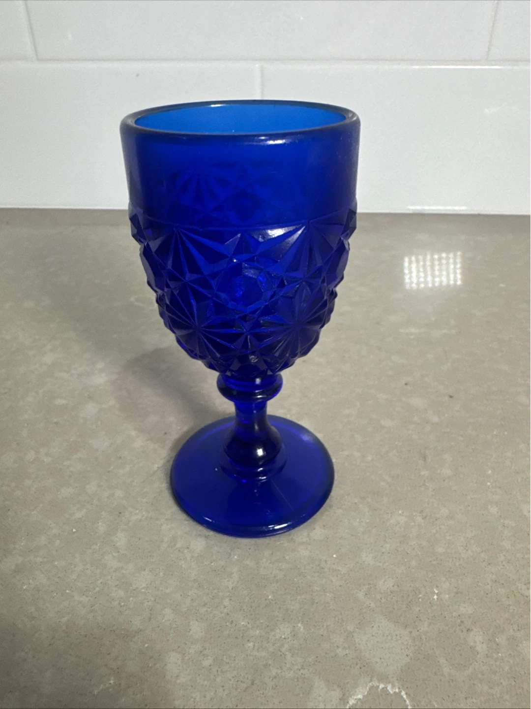 Blue Glass Goblet - photo 3