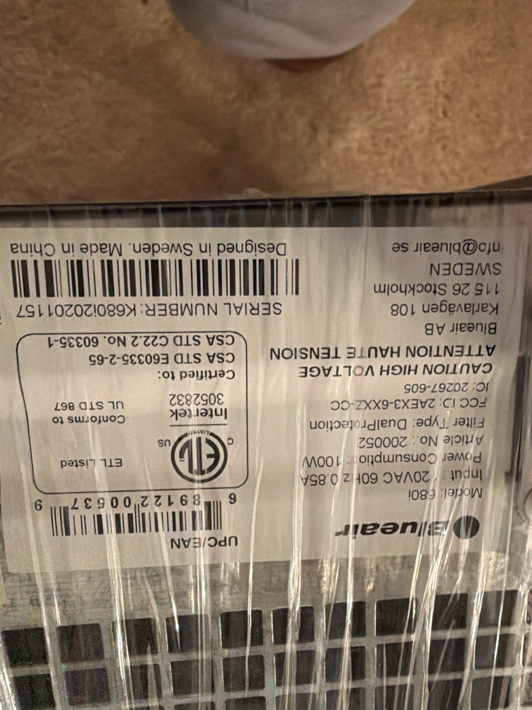 Blueair 280i Air Purifier - photo 3