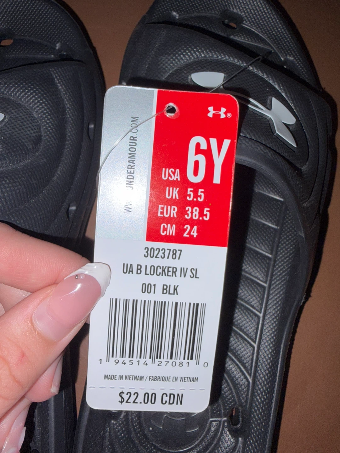 Under Armour Slides - Youth Size 6Y - photo 3