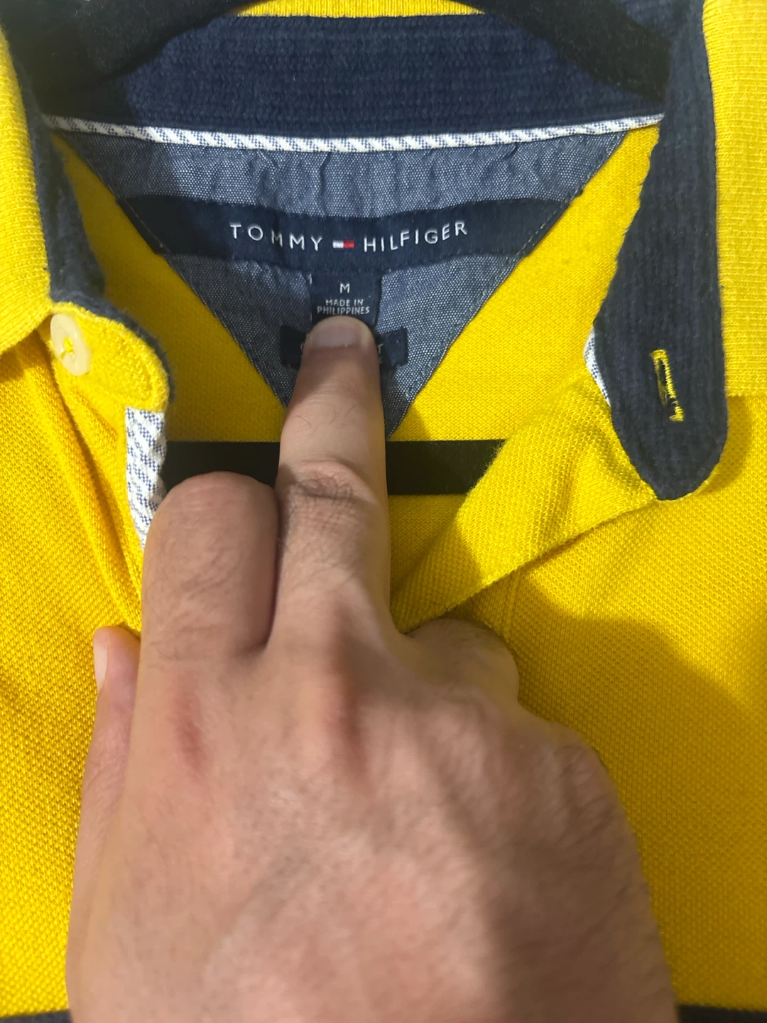 Tommy Hilfiger Yellow 'Hilfiger' Polo Shirt - Size M - photo 2