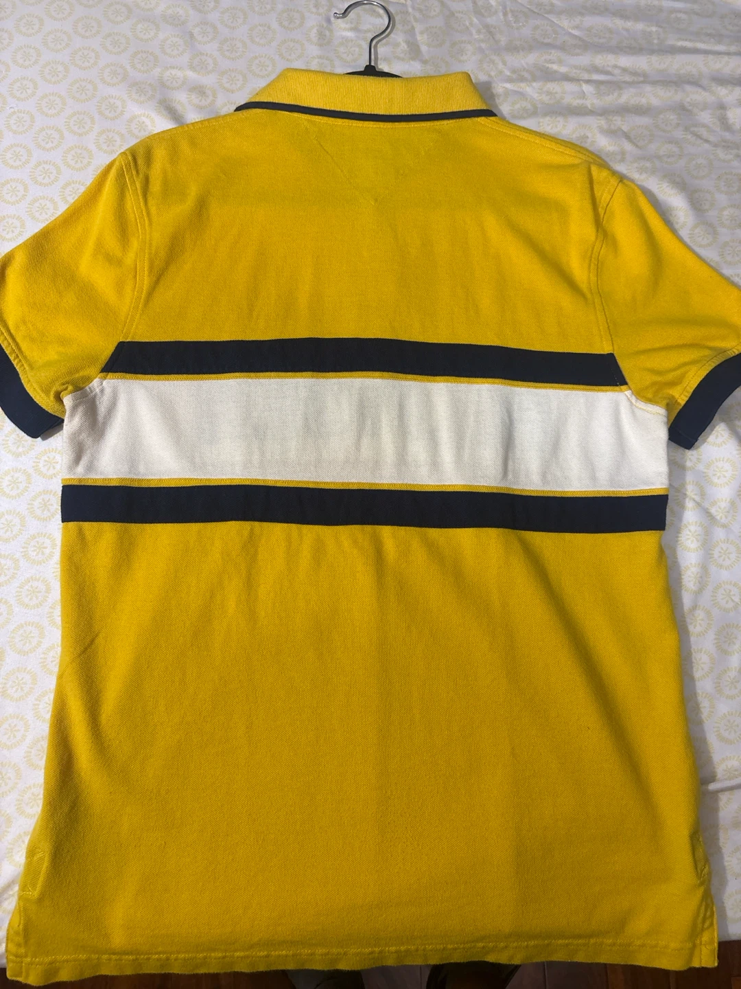 Tommy Hilfiger Yellow 'Hilfiger' Polo Shirt - Size M - photo 3