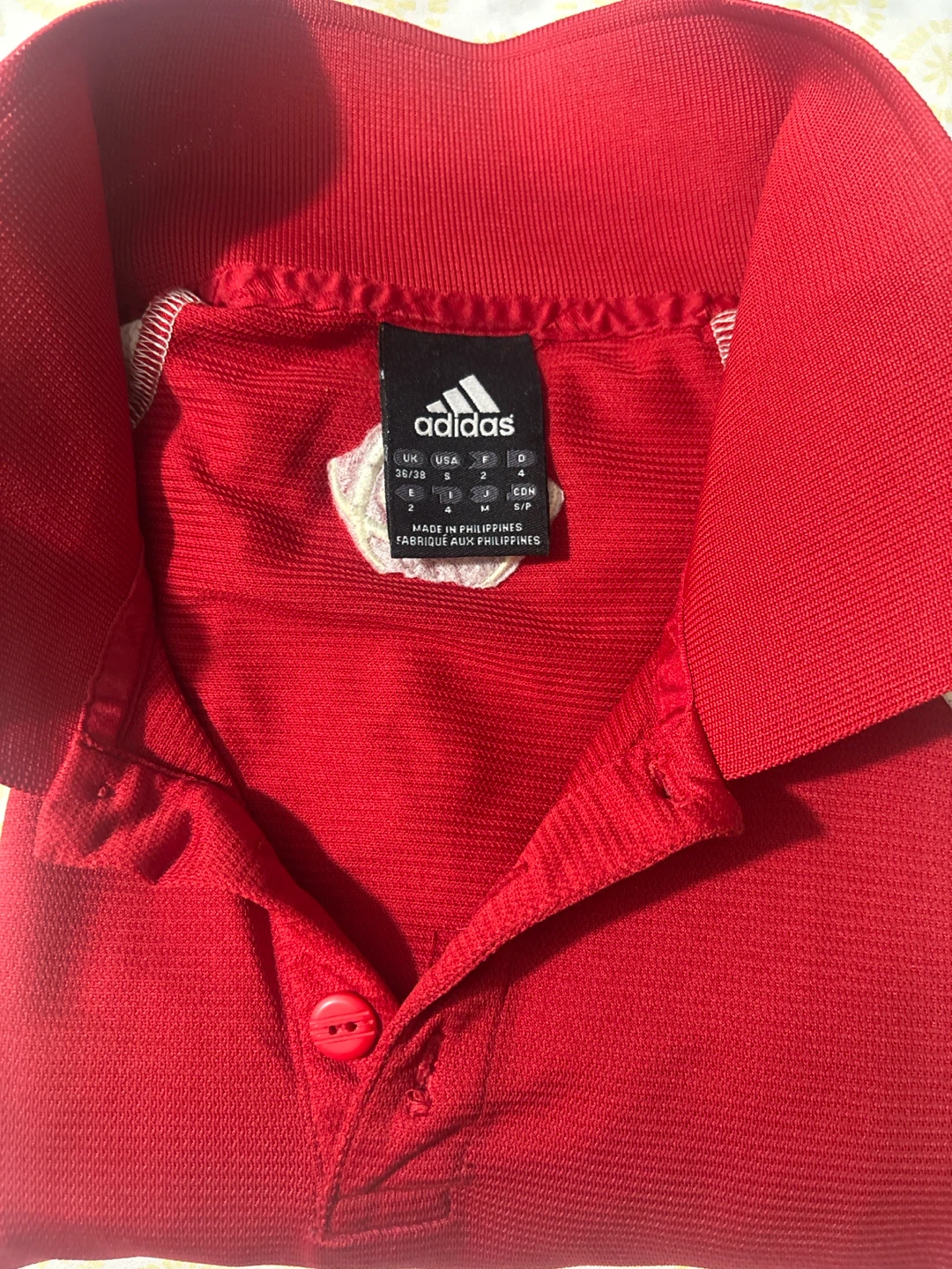 Adidas Red ClimaCool Polo Shirt