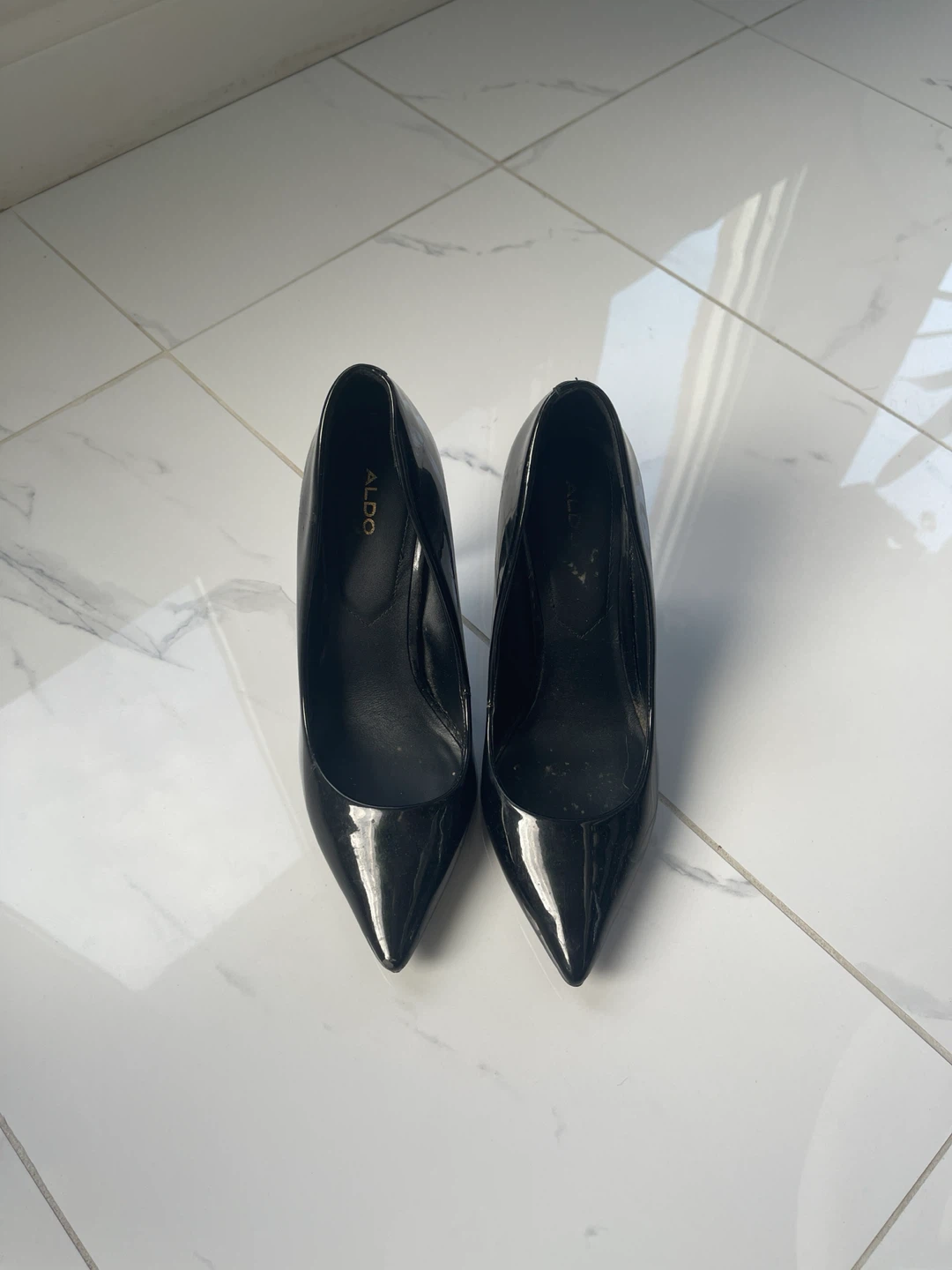 ALDO Black Patent Leather Stiletto Heels - photo 2