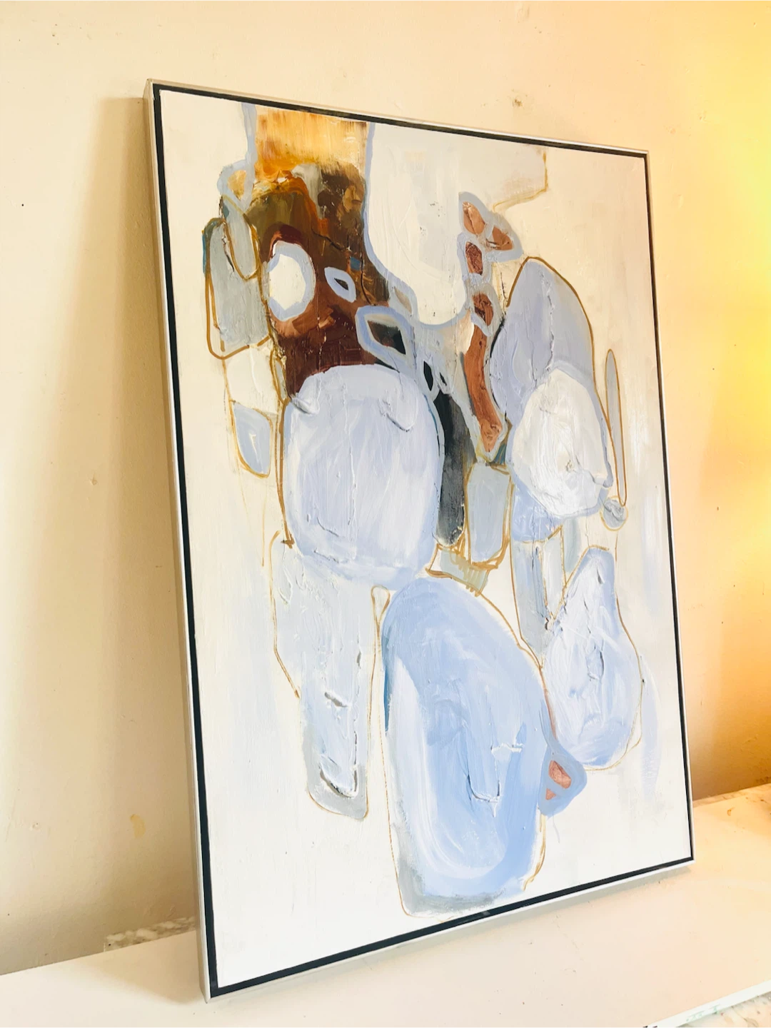 Original Abstract Art “River Rocks”