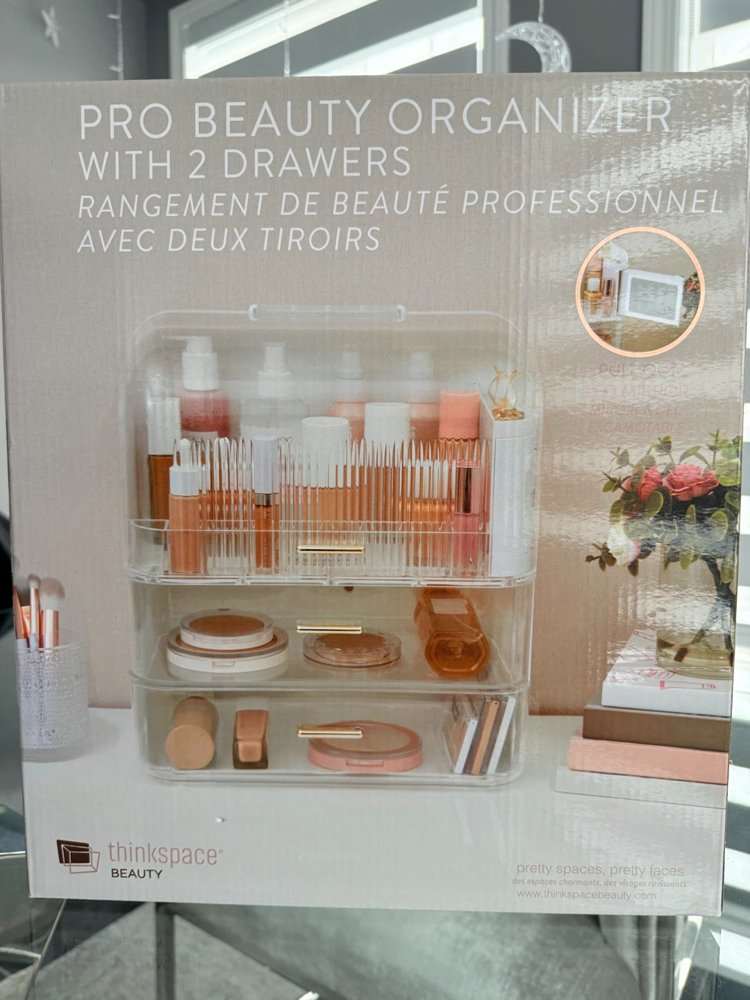 Thinkspace Pro Beauty Organizer with 2 Drawers