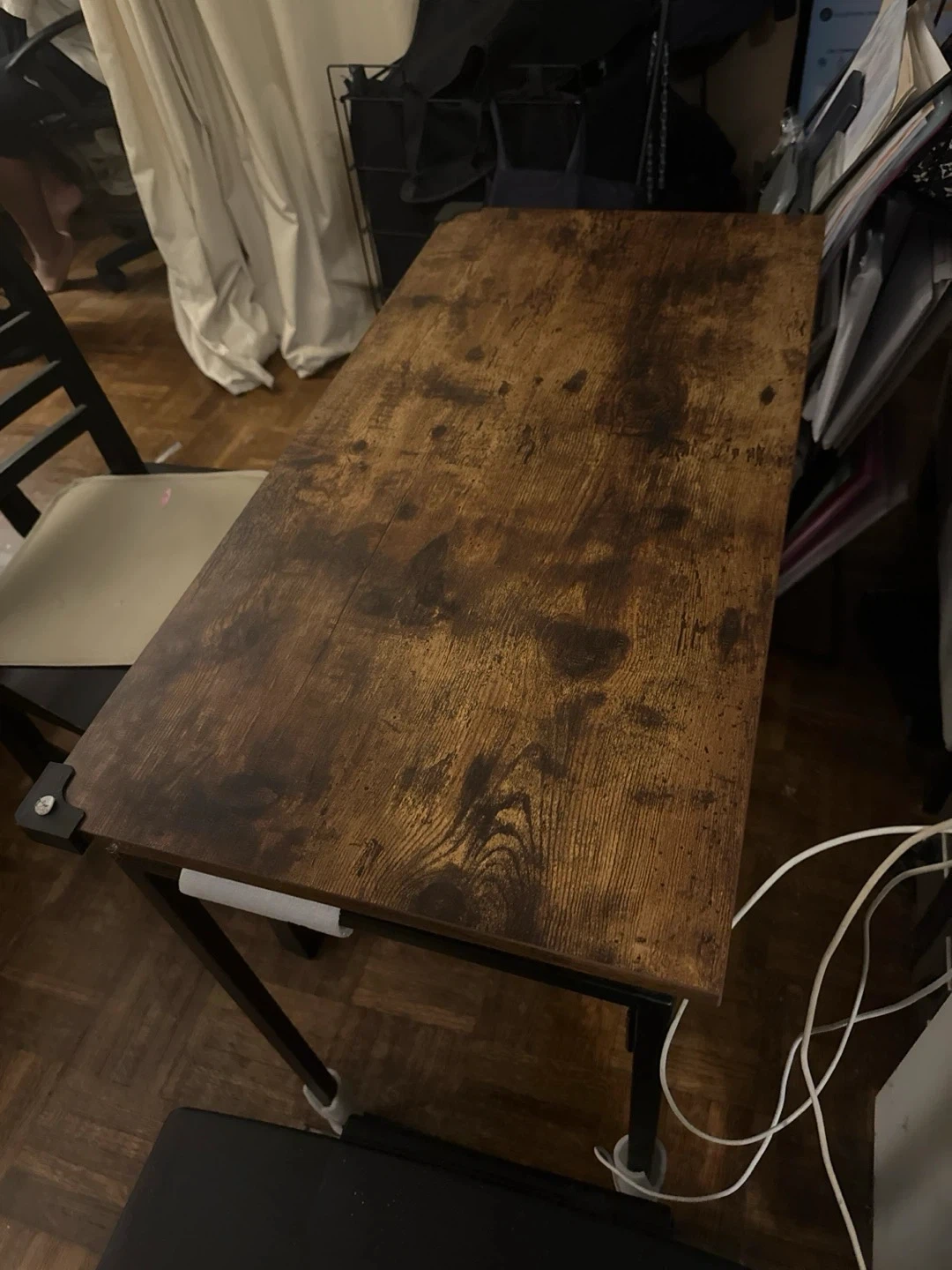 Foldable Desk with Rustic Wood Top - photo 3
