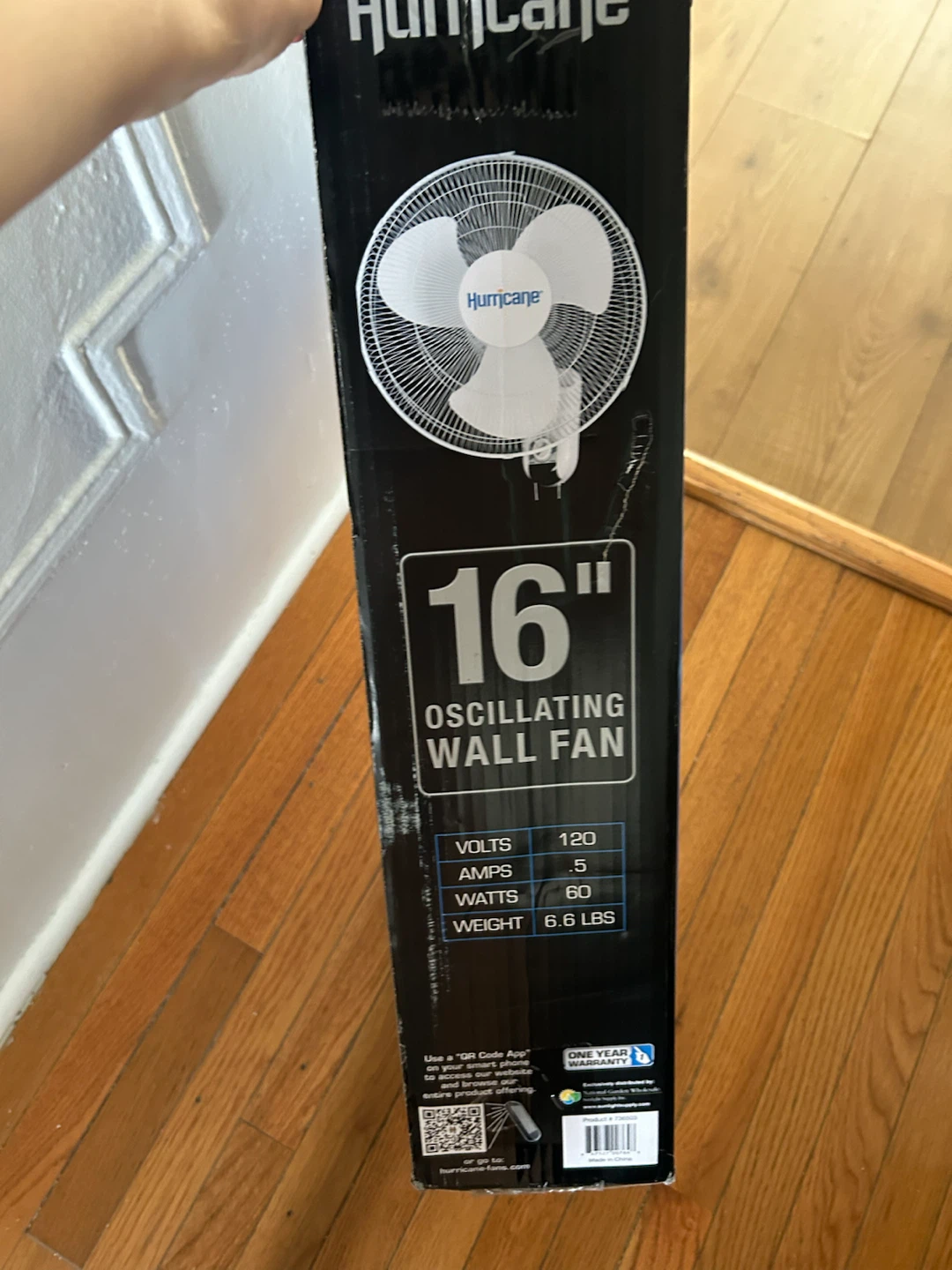 Hurricane 16" Oscillating Wall Fan