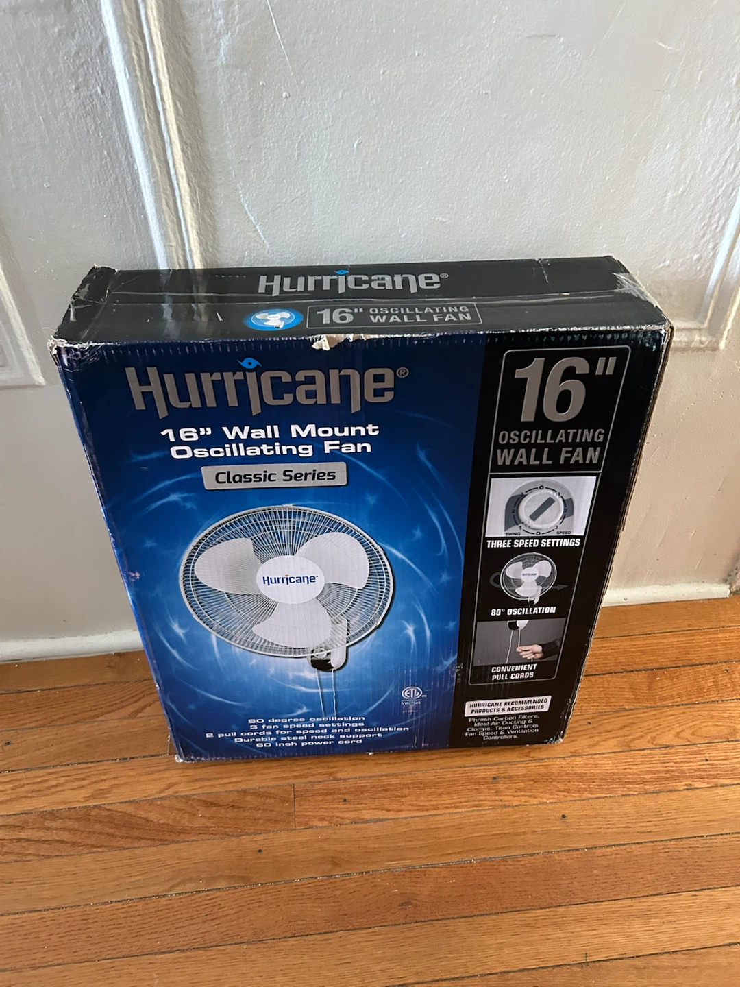 Hurricane 16" Oscillating Wall Fan - photo 3