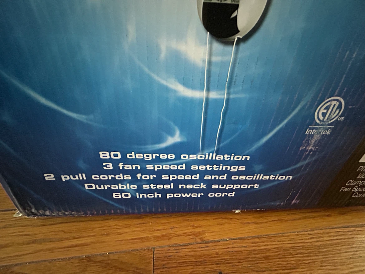 Hurricane 16" Oscillating Wall Fan - photo 4