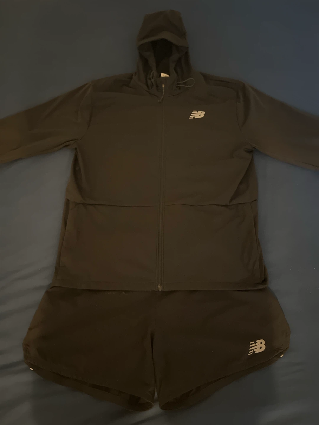 New Balance Hooded Jacket and Shorts Set