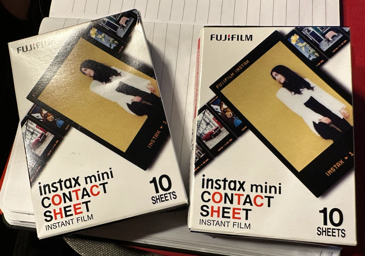 Fujifilm Instax Mini Contact Sheet Film 10 Sheets