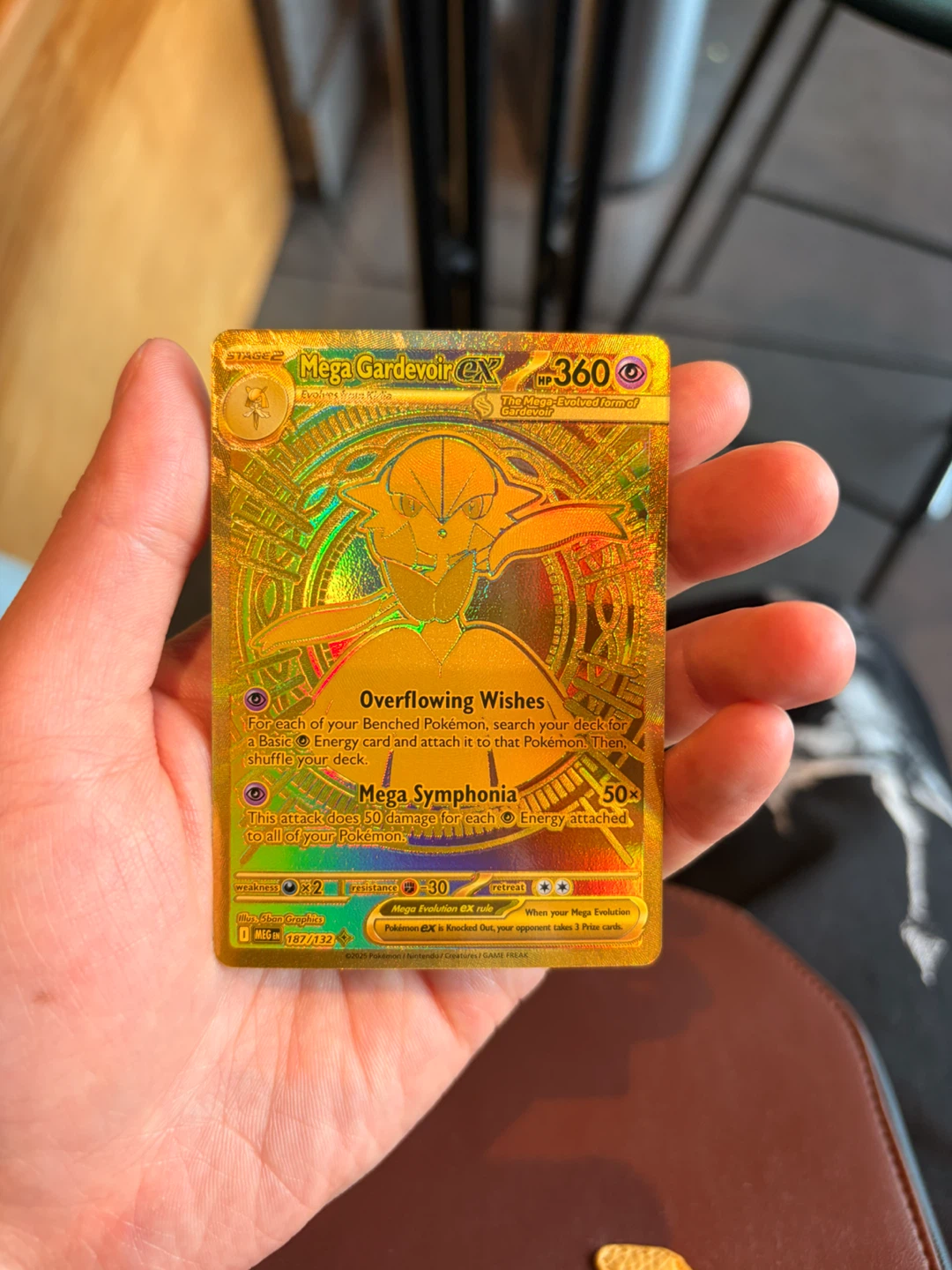Pokemon Mega Gardevoir EX Gold Card