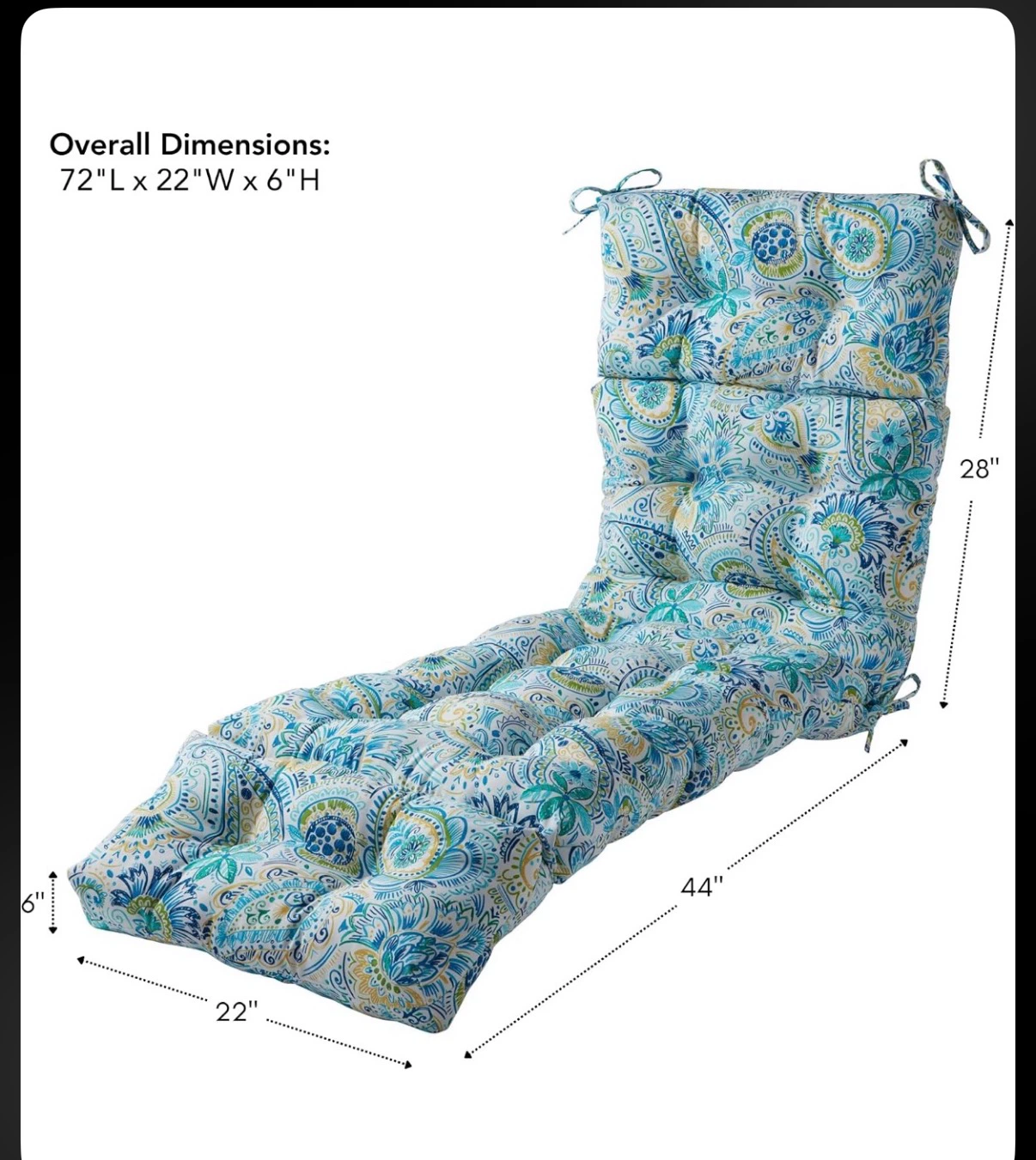 Outdoor Chais Lounge Cushions - photo 2
