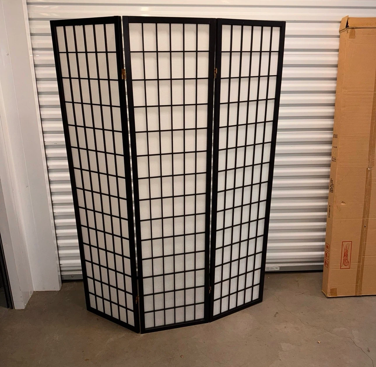 NEW ACME 3-Panel Folding Room Divider Privacy Screen Black