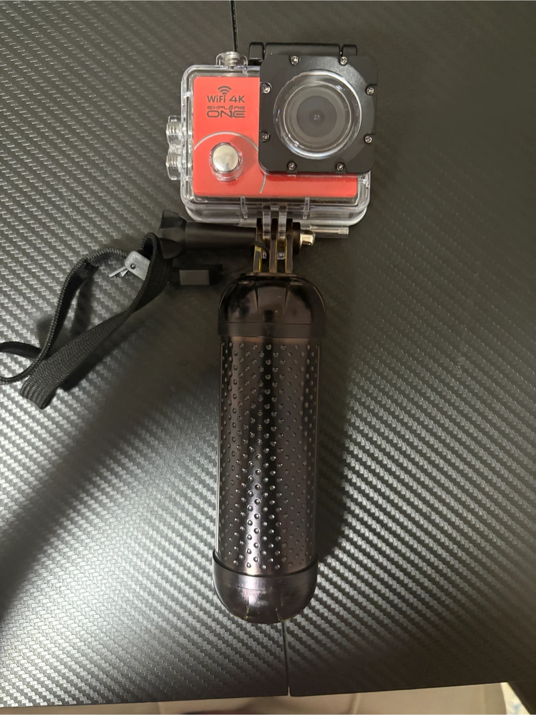 4K Action Camera Bundle with Waterproof Case & Floating Handle
